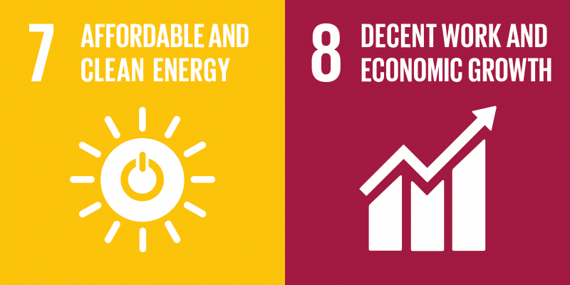 SDG 7 "Năng lượng sạch" và SDG 8 "Tăng trưởng kinh tế"