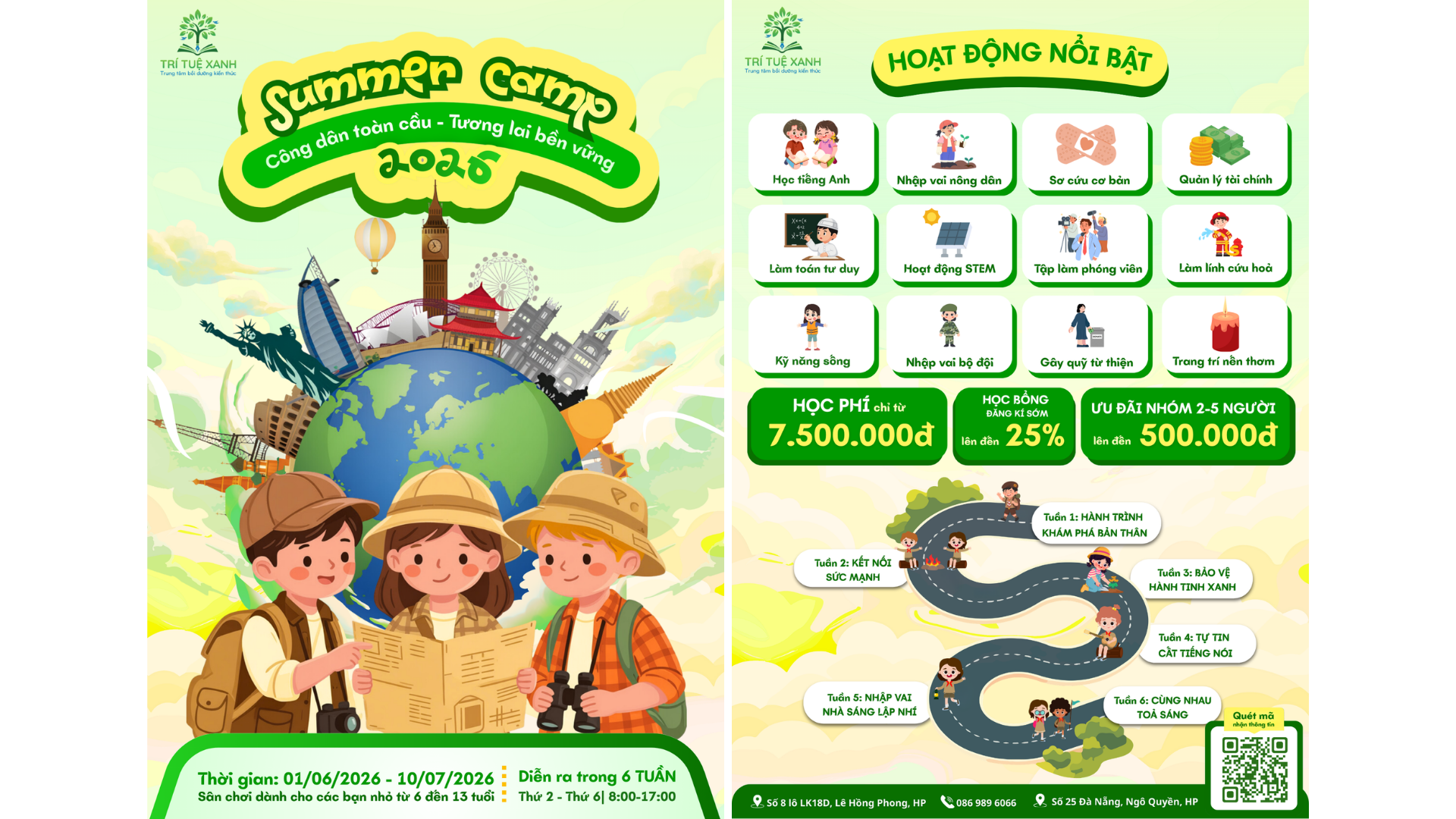 Lịch trình Trại hè Summer Camp 2026
