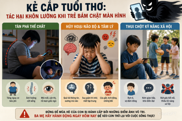 Trẻ nghiện màn hình